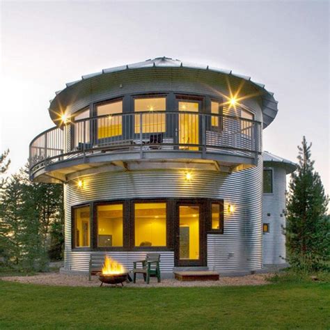 metal silo house|inside views of silo homes.